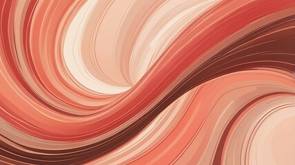 Leinwandbilder - curved speed line background or background with coral, firebrick and coffee colors that are identical to brown and red. dreamy digital abstract art