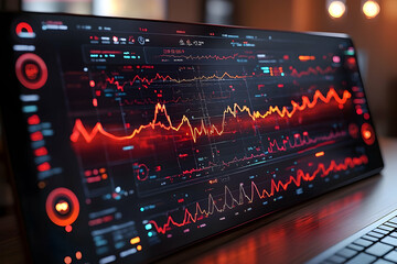 Poster - Financial Dashboard on Laptop