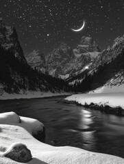Wall Mural - mountain river landscape