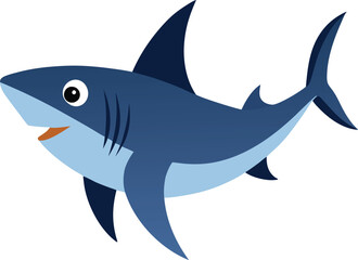 cartoon shark vector illustration