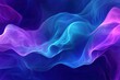 © julija - dynamic abstract digital artwork featuring flowing waves in electric blue and vibrant purple, creating dimensional movement across a deep gradient background with luminous highlights and shadow depths