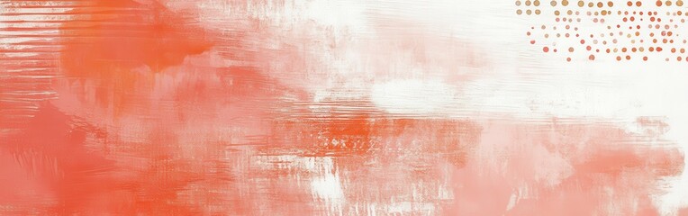 Poster - Elegant abstract pencil strokes create a serene composition in muted coral tones across a textured surface