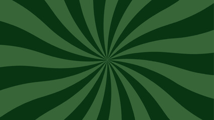 Poster - Abstract Spiral sunburst background. Colorful sun rays sunburst pattern. Green swirling radial pattern with curve. Sun rays Retro vintage style. Funky ray elements, circle with Monochrome Hypnotic