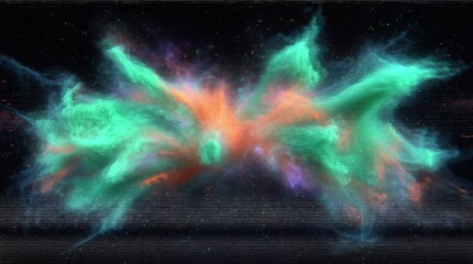Wall Mural - 素晴らしい粒子エフェクト