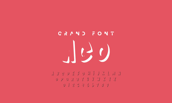 Vector Illustration Playful Handmade Typography. Font For Kids And Games