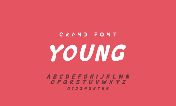 Vector Illustration Playful Handmade Typography. Font For Kids And Games