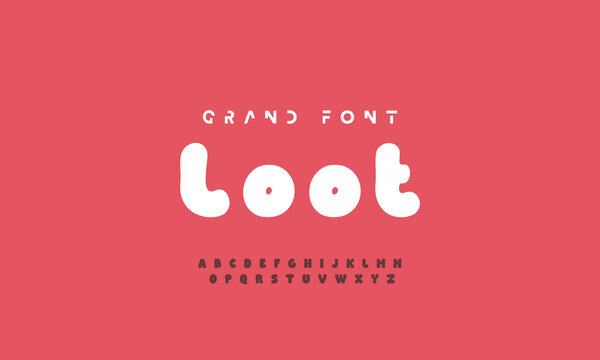 Vector Illustration Playful Handmade Typography. Font For Kids And Games