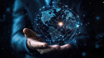Poster - Global Network in Hands, A Digital World in the Palm