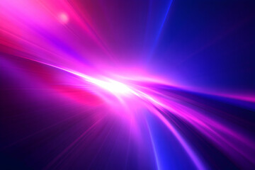 Poster - Abstract Futuristic Speed Light Streaks Background with Vibrant Pink and Blue Hues, Perfect for Technology, Innovation, and Modern Design Concepts