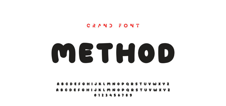 Children's bright cartoon font. ABC letters and numbers are painted creatively. Bright shiny alphabet. Cut out of paper. For birthday cards, banners, and posters. Vector