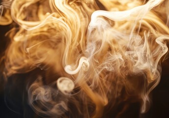 Poster - Abstract smoke movement in warm tones creating an ethereal and dynamic background for creative projects, artwork, or presentations in high-resolution format
