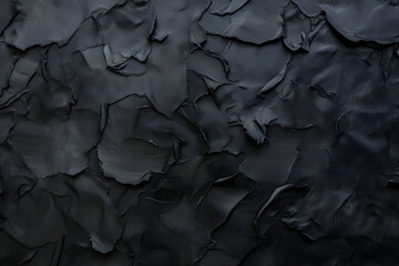 Poster - dramatic dark texture, an abstract expression of depth and shadow, featuring a richly textured surfa