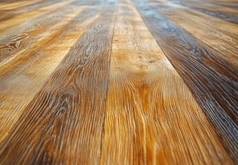 Poster - Beautifully Crafted Wooden Floor with Rich Textures and Natural Patterns in Warm Tones, Perfect for Interior Design or Home Renovation Projects