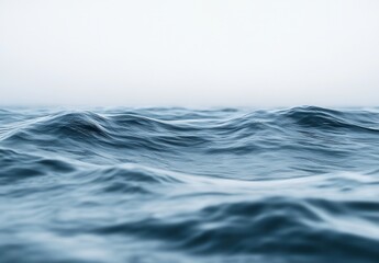 Poster - Calming Ocean Waves Under Soft Light Creating a Serene Atmosphere for Relaxation and Mindfulness in Nature Inspired Backgrounds