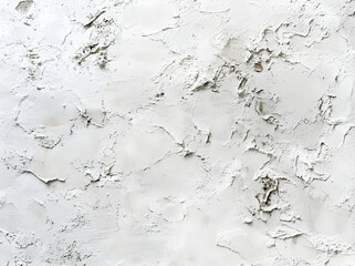 Poster - textured white plaster background, an authentic display of rough wall surface and old decorative coa