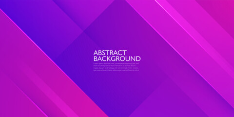 Wall Mural - abstract overlap 3d background with gradient purple and blue design. simple trendy pattern backgroun