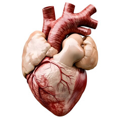 Aufkleber - Highly detailed and 3D rendering of an anatomically accurate human heart model showcasing the intricate internal structure and components of this vital organ of the cardiovascular system