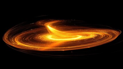 Leinwandbilder - d swirling lines forming into a vortex, glowing brightly, creating space around the design for text 