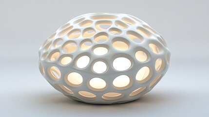 Poster - A D glowing structure expanding and contracting, pulsating with light, with blank space for creative elements.