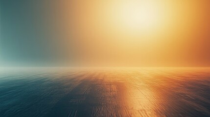 Poster - A gentle light illuminating an empty space, with smooth gradients fading from warm tones to cool, inviting viewers to add their design.