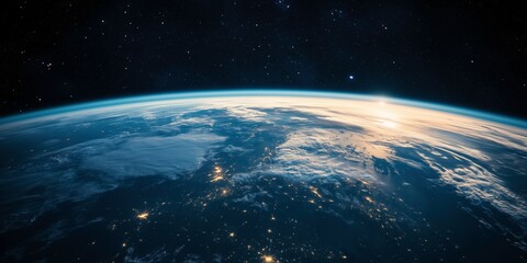 earth from space: the stunning view of earth from outer space reveals a breathtaking panorama of con
