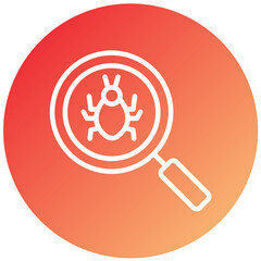 Vector Design Bug Search Icon Style