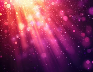 Poster - Abstract vibrant glowing lights, colorful bokeh, bright highlights, soft focus, radiating light beams, dark background, beautiful colors, vivid hues, dynamic lighting, colorful, abstract, glowing