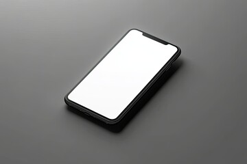 Poster - High Definition View of Isometric View of Gray Smartphone