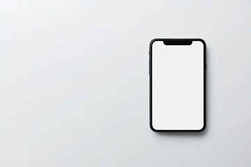 Poster - Ultra Hd Visual of Smartphone on a White Background,White Screen