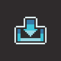 Leinwandbilder - pixel art download icon,good for your project and business.	