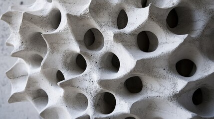 Poster - Close-up of viscous concrete mix smoothly spreading inside a structured mold.