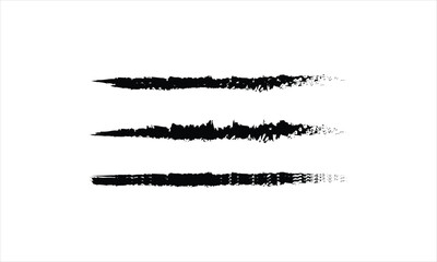 Poster - Black vector abstract brush strokes composition with paint splatter.Brush strokes and splashes. Vector black paint, ink brush stroke, brush. Ink splashes collection.