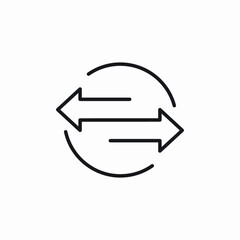 Poster - Sync refresh arrows icon vector sign