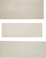 Wall Mural - old paper sticker label set isolated on white background