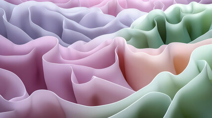 Poster - Abstract Pastel Fabric Texture Design