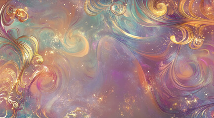 Wall Mural - Abstract colored background on the theme of space
