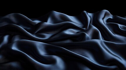 Aufkleber - Elegant dark fabric draped artistically, showcasing smooth texture and rich color in a minimalist setup for design inspiration