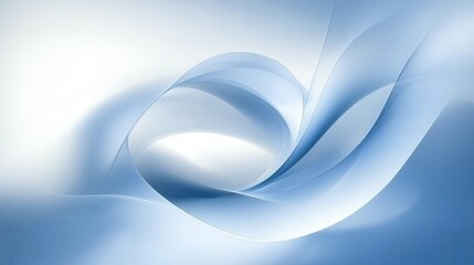 Poster - Soft Blue Swirls Abstract Background for Modern Design Projects