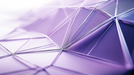 Aufkleber - Abstract Geometric Background in Soft Purple and Silver Tones