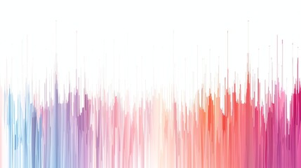 Poster - Abstract background with vertical lines in shades of pink, blue and orange.