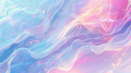 Abstract background with wavy lines and a gradient of colors from blue to orange.