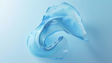 Poster - Abstract blue liquid swirling on a blue background.