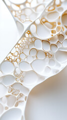 Poster - Delicate undulations and unique structures create a mesmerizing display of organic patterns, evoking the beauty of natural plant life intertwined with modern digital artistry