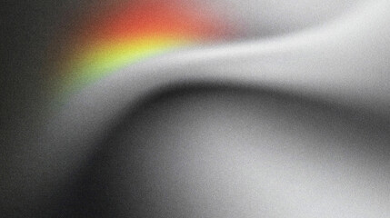 Aufkleber - Soft Curve with Subtle Rainbow Highlight and Smooth Gradient Background for Artistic and Abstract Themes with a grainy gradient abstract noise texture Background banner wallpaper backdrop