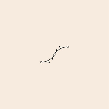 Bezier Curve icon flat vector design. 