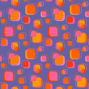 Vector - colorful square seamless pattern, small.
