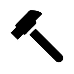 Poster - vector icon representing a hammer symbolizing construction, work, and diy activities suitable for va
