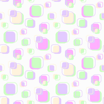 Vector - colorful square seamless pattern, small.