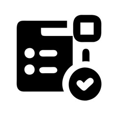 Poster - Task management icon representing organization, planning, and efficient workflow in a digital format