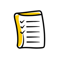 Poster - Task list vector icon illustrating checkboxes for organizing daily activities and enhancing productivity for personal or professional use